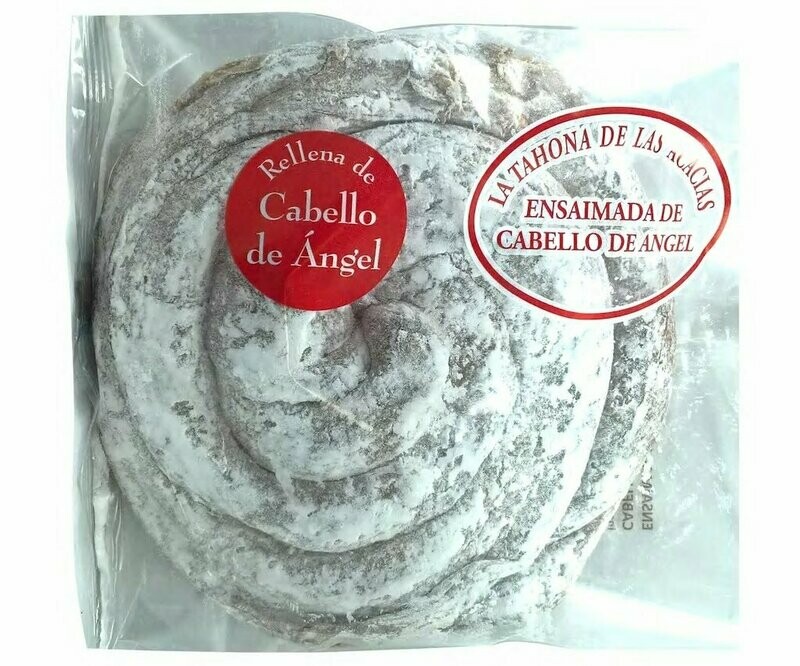 Ensaimada rellena de cabello de ángel LA TAHONA DE LAS ACACIAS bolsa 180 g.