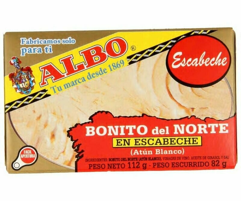 Bonito en escabeche ALBO lata de 82 g.