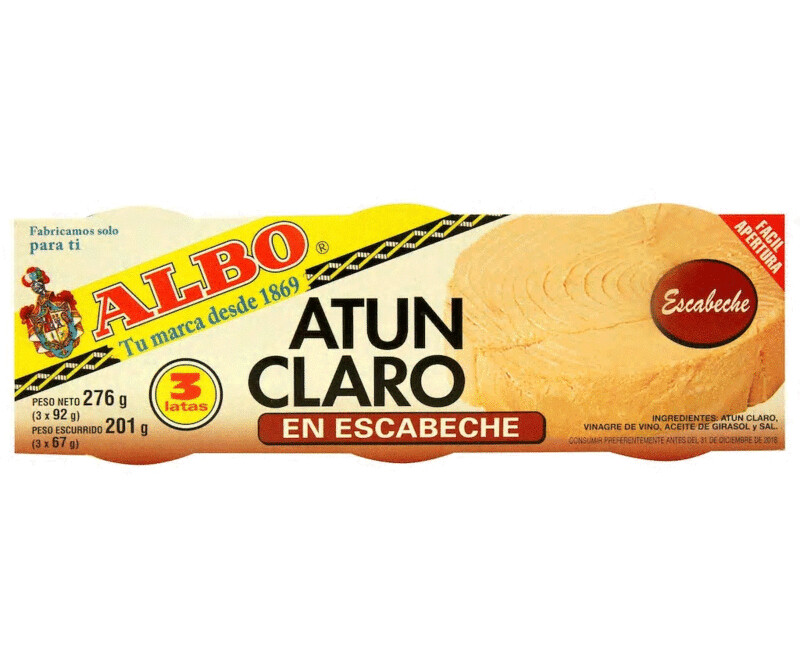 Atún en escabeche ALBO lata de 67 g. pack de 3 uds.