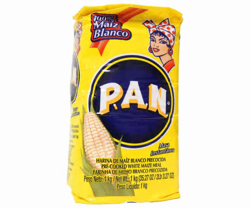 Harina de maíz blanco precocida P.A.N. 1 kg