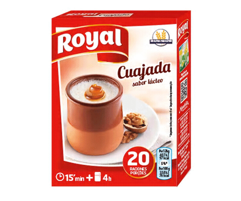 Cuajada, postre en polvo ROYAL 60 g.