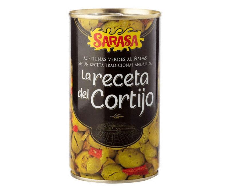 Aceitunas verdes aliñadas La Receta del Cortijo SARASA 185 g.