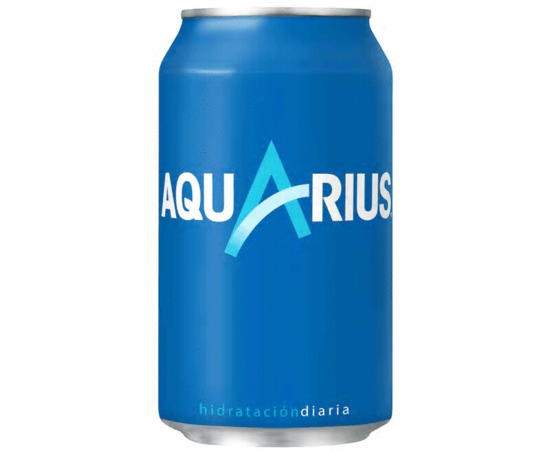 AQUARIUS limón lata de 33 cl.