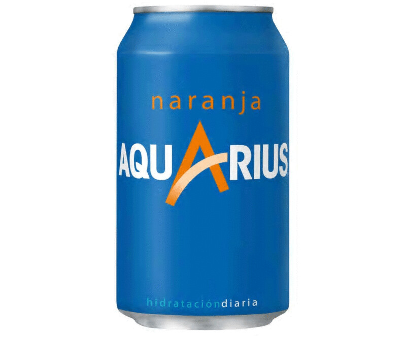 AQUARIUS naranja lata de 33 cl.