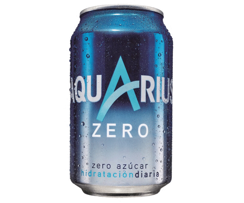 AQUARIUS Zero limón lata de 33 cl.