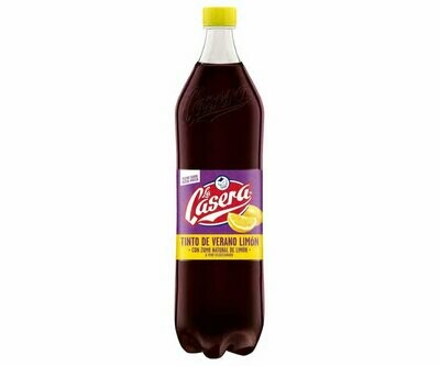 Tinto de verano con zumo de limón LA CASERA botella de 1,5 l.