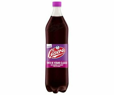 Tinto de verano clásico, LA CASERA botella de 1,5 l.