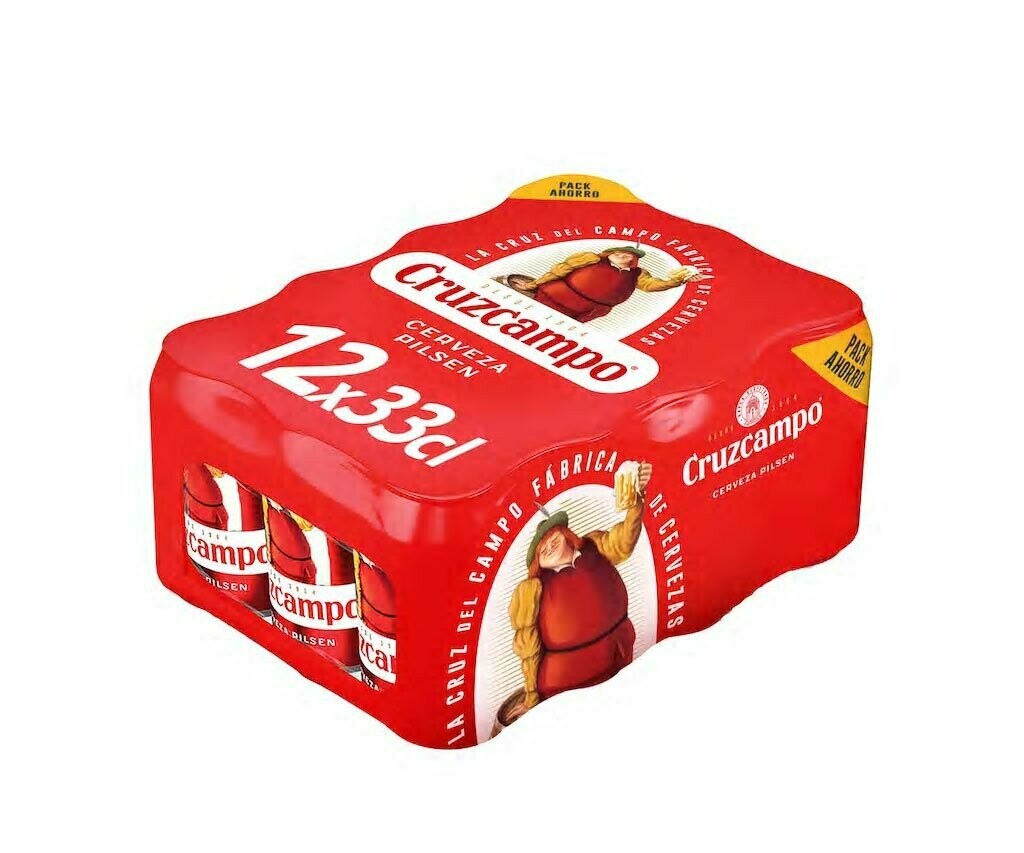 Cerveza CRUZCAMPO pack 12 latas de 33 cl.