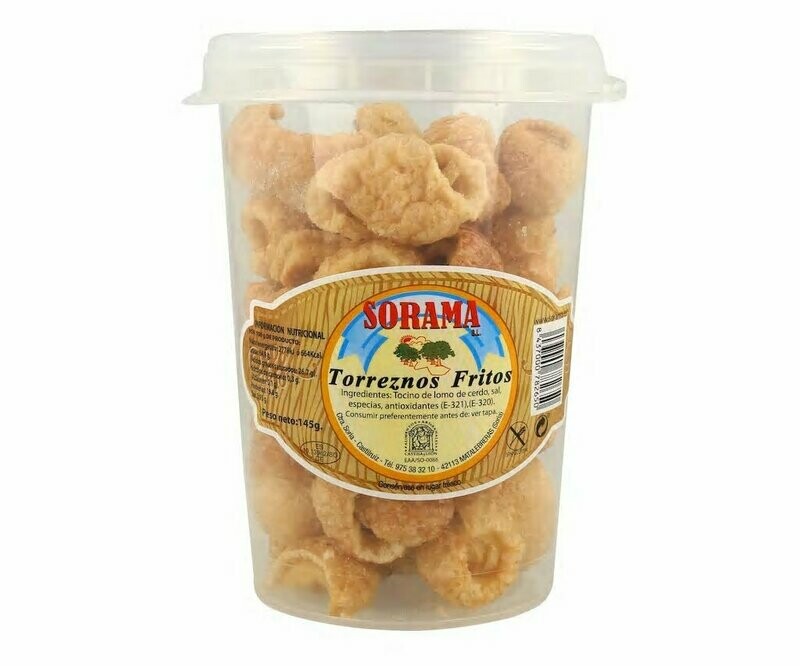 Cubo de torreznos frito SORAMA 145 gr.