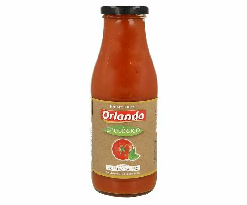 Tomate frito ecológico y sin gluten ORLANDO 500 g.