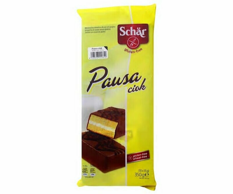 Bollitos con crema bañados en chocolate sin gluten SCHAR, 350 g