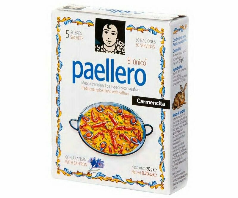 Sazonador para paella CARMENCITA caja de 20 g.