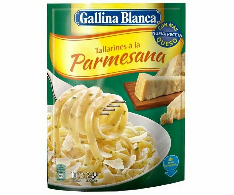 Tallarines a la parmesana GALLINA BLANCA sobre de 143 g.