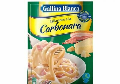 Tallarines a la carbonara GALLINA BLANCA 143 g.