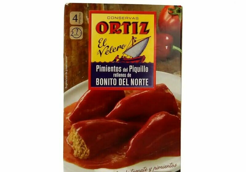Pimientos del piquillo rellenos de bonito ORTIZ 300 g.