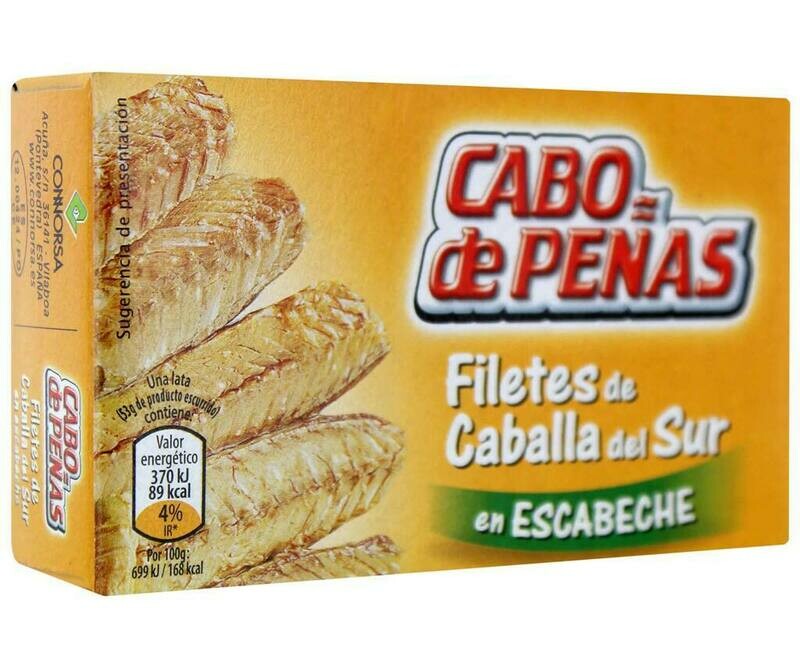Caballa en escabeche CABO DE PEÑAS lata de 53 g.