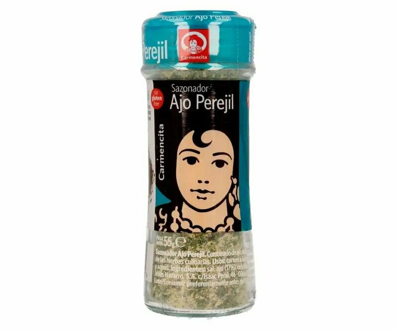 Sazonador de ajo y perejil CARMENCITA de 35 g.