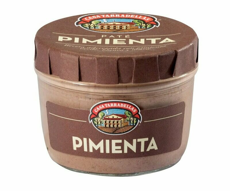 Paté de hígado de cerdo a la pimienta CASA TARRADELLAS frasco de 125 g.