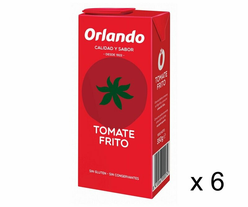Tomate frito ORLANDO 350 g. Pack de 6 un.