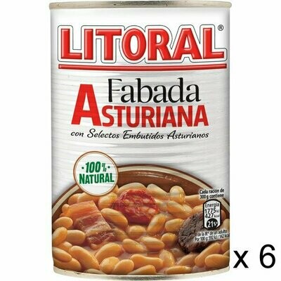 Fabada Asturiana LITORAL 435 g. Pack de 6 un.