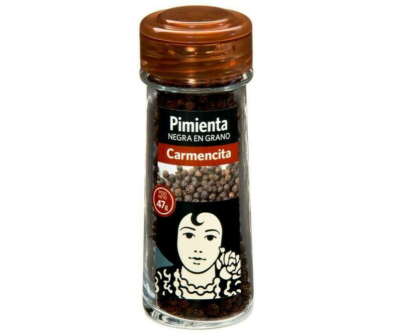 Pimienta negra en grano CARMENCITA 47 g.