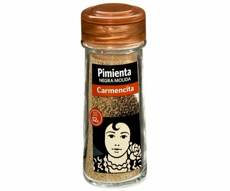 Pimienta negra molida CARMENCITA 52 g.