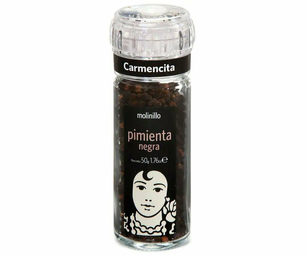 Pimienta negra molinillo CARMENCITA 50 g.