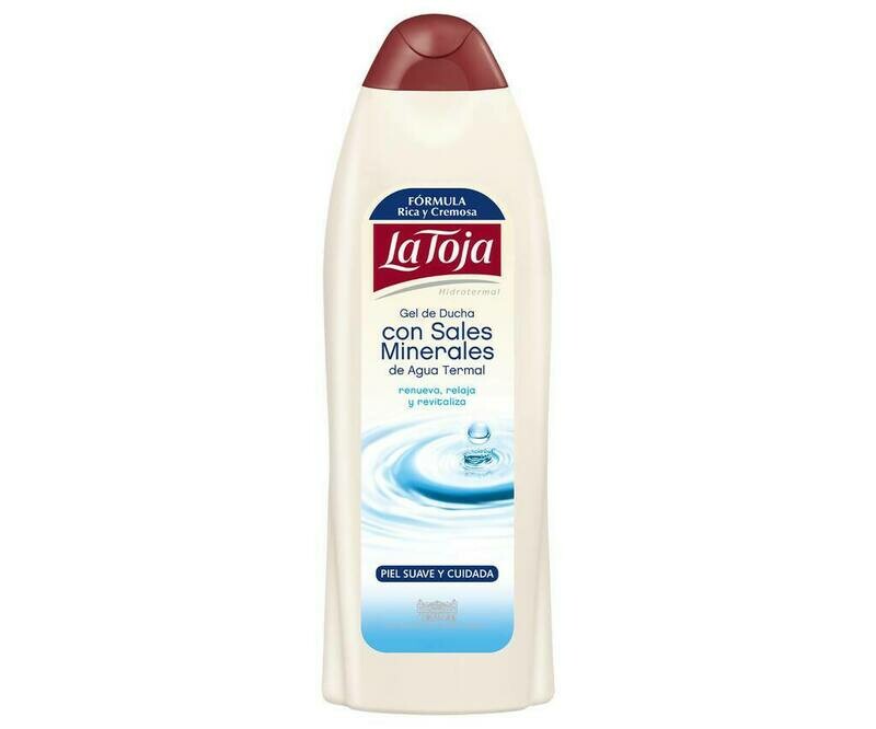 Gel de baño o ducha con sales minerales LA TOJA 550 ml.