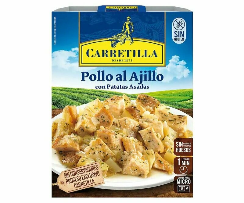 Pollo al ajillo con patatas CARRETILLA 250 g