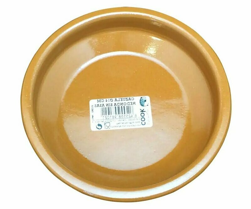 Cazuela de barro 14 cm. de diámetro.