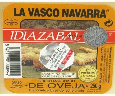Queso de oveja Idiazabal LA VASCO NAVARRA 250 g.