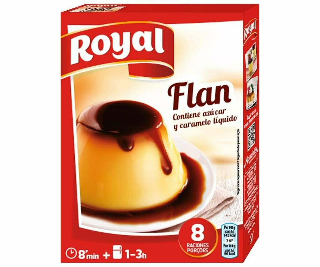 Flan con azúcar ROYAL 186 g.