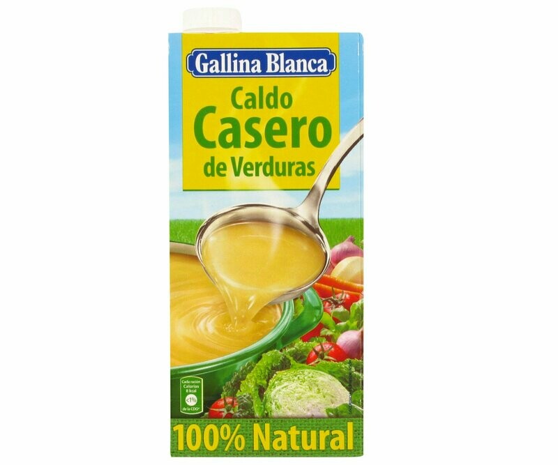 Caldo casero de verduras 100% natural GALLINA BLANCA brik de 1 l