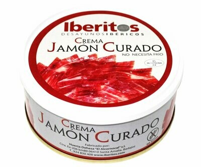 Crema de jamón curado IBERITOS 250 g.