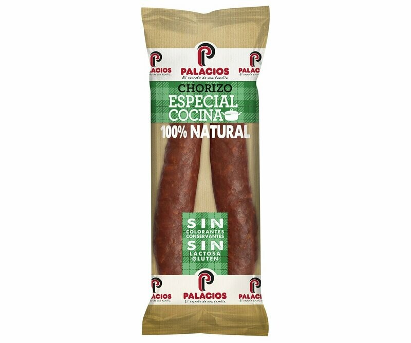 Chorizo casero especial para cocinar PALACIOS 225 g.
