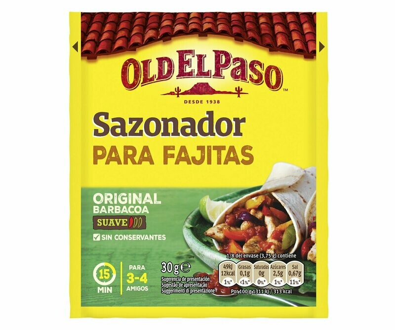 Sazonador para fajitas OLD EL PASO 35 g.