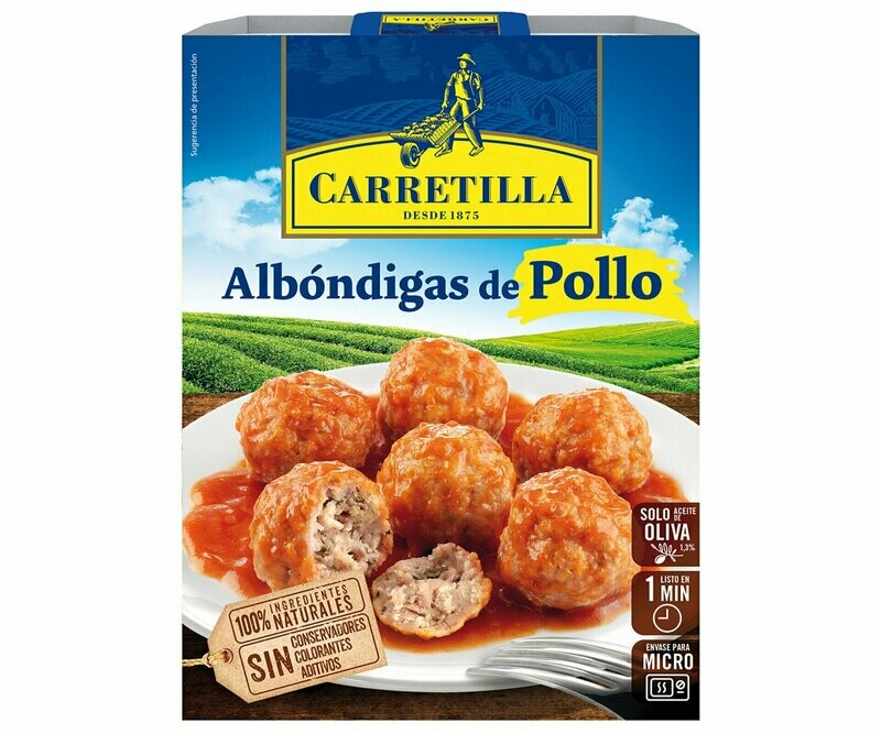 Albóndigas de pollo CARRETILLA 300 g.