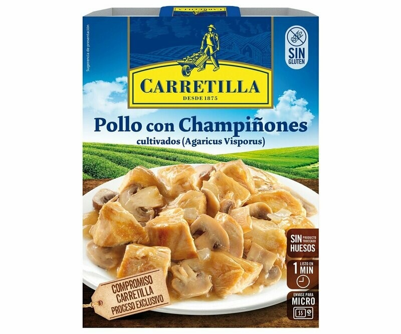 Pollo con champiñones CARRETILLA 250 g.