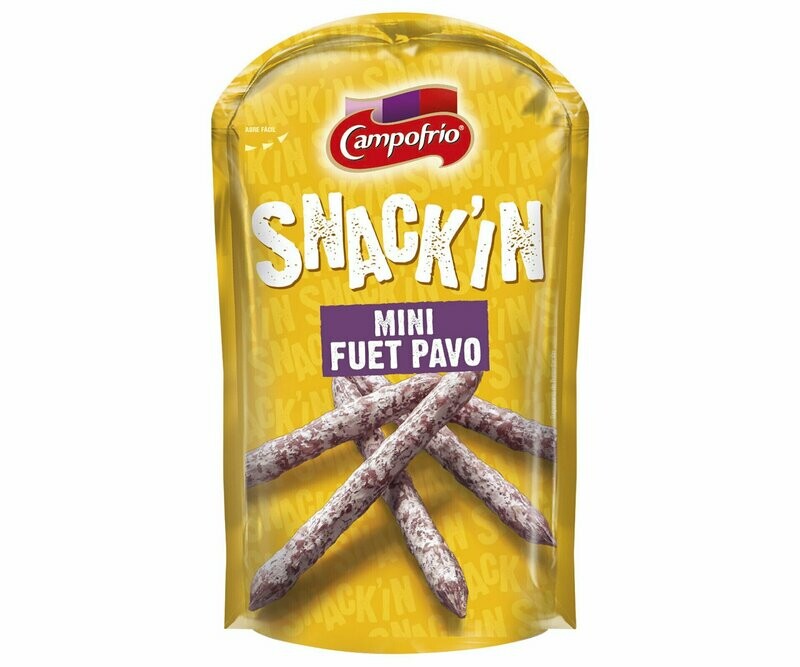 Mini fuet de pavo CAMPOFRÍO Snack´in 50 g.