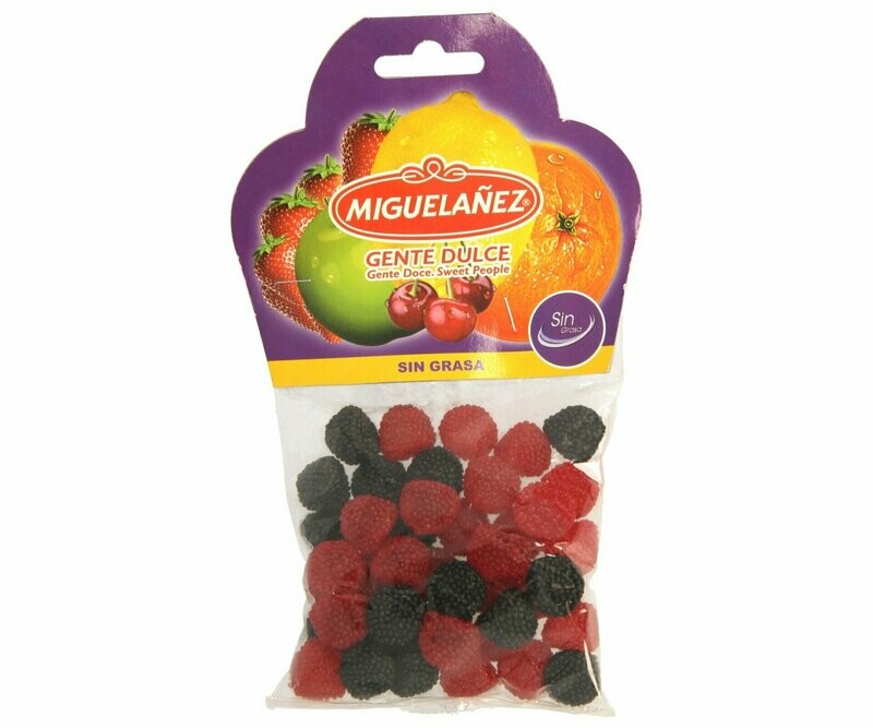 Gominolas forma de mora negra y roja MIGUELAÑEZ 150 g.