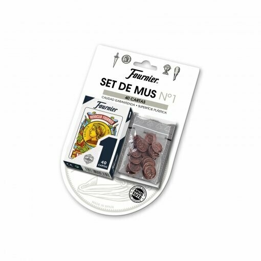 Set de mus: Baraja 40 cartas FOURNIER con amarracos.
