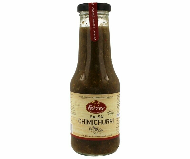 Salsa chimichurri FERRER frasco de 300 g.