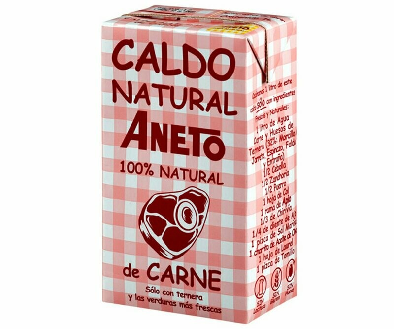 Caldo de carne 100% natural ANETO, 1 l.