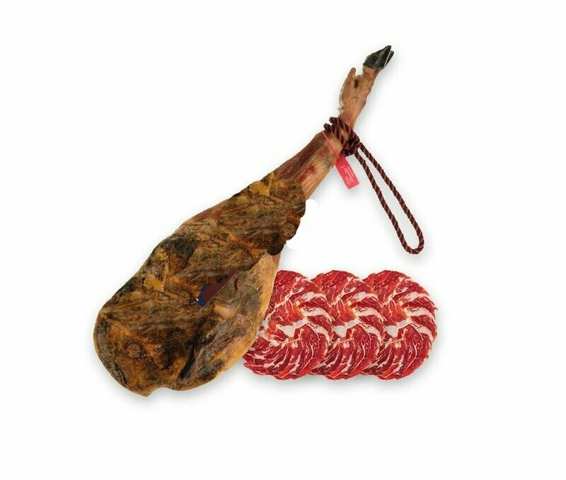 Paleta de Bellota Ibérica "50% Raza Ibérica" loncheada en sobres de 100 g.