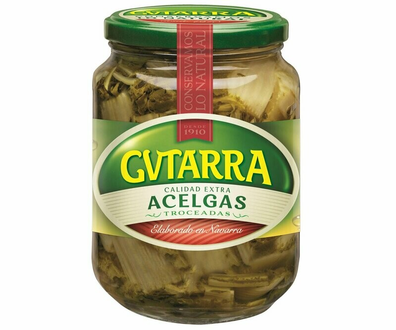 Acelgas troceadas GVTARRA frasco de 425 g.