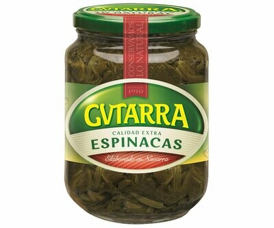 Espinacas GVTARRA frasco de 425 g.