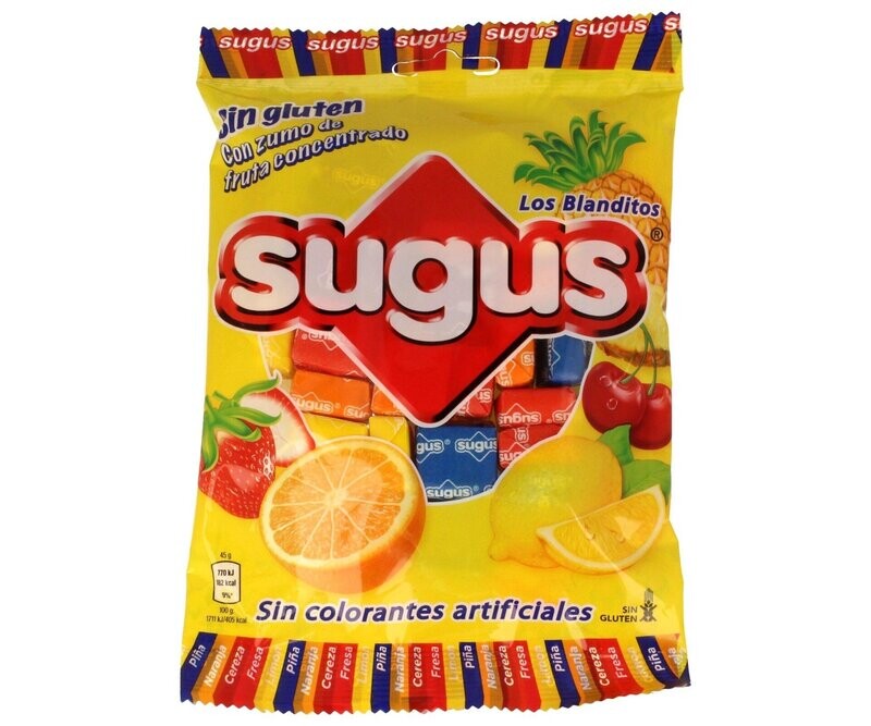 Caramelos de sabores SUGUS bolsa 150 g.