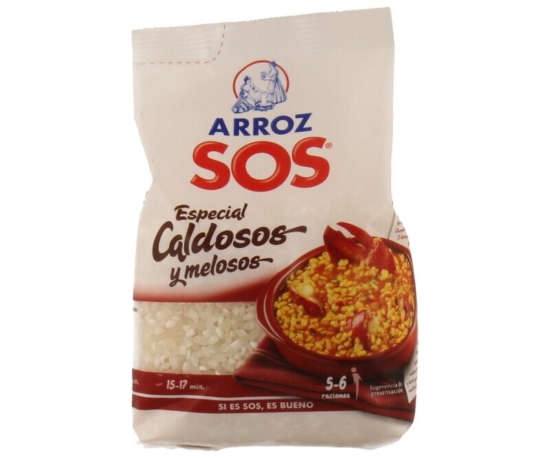 Arroz especial caldosos y melosos SOS 500 g.