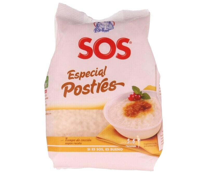 Arroz especial para postres SOS 500 g.