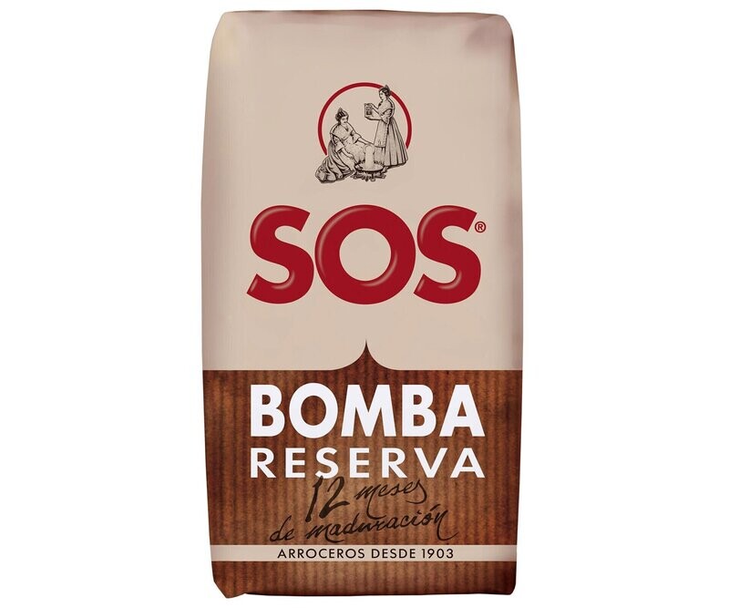 Arroz bomba reserva SOS paquete de 1  kg.